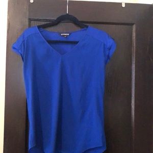 Express Blue short sleeve blouse